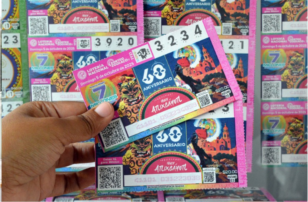La Lotería Nacional lanza billete especial por el Huey Atlixcáyotl