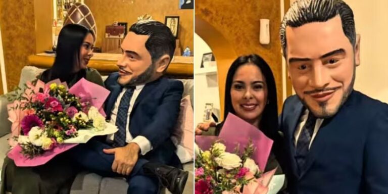 Omar García Harfuch se vuelve viral como repartidor de flores en redes