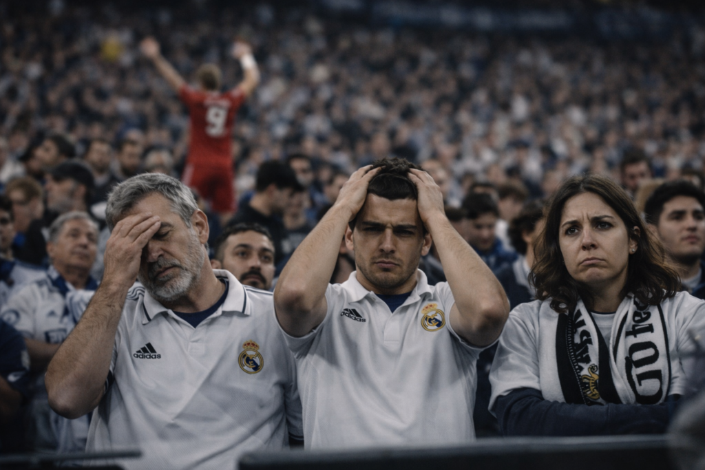 Reacción frustrada en las gradas