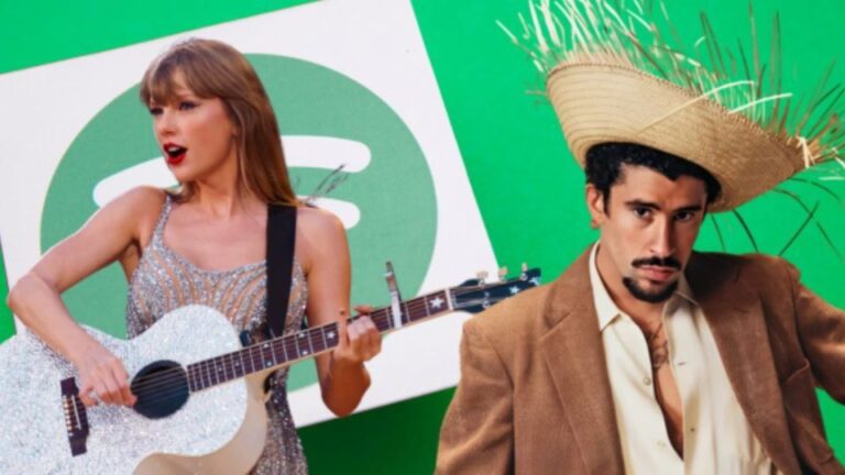 Taylor Swift y Bad Bunny lideran récords en los 20 años de Spotify